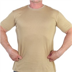 Армейская уставная футболка песочного цвета - базовая футболка для офисных и полевых служащих №521