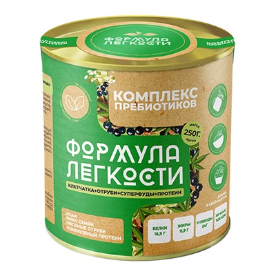 Комплекс пребиотиков "Овсяные отруби + микс семян + конопляный протеин + асаи"