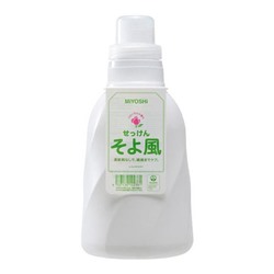 Универсальное жидкое средство для стирки на основе натуральных компонентов Легкий Ветерок ADDITIVE FREE LAUNDRY LIQUID SOAP, Miyoshi 1100 мл