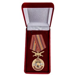 Медаль Росгвардии "115 ОБрСПН" в бархатном футляре, №2972