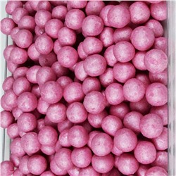 Драже рисовое в глазури Розовый жемчуг 12 мм