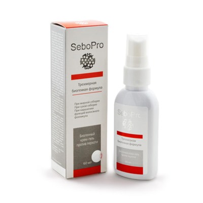 SeboPro, биогенный крем-гель против перхоти, 60мл