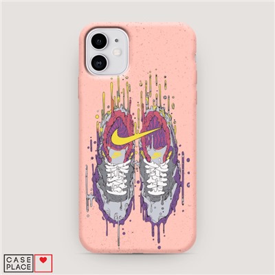 Эко-чехол Жидкий Nike на iPhone 11