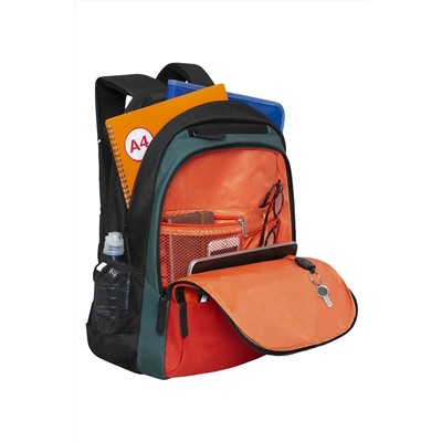 Рюкзак МАЛ GRIZZLY 330-3/2-RU черный-оранжевый