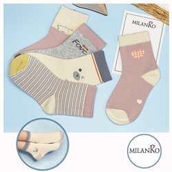 Детские хлопковые носки  (Узор 11) MilanKo D-222 упаковка