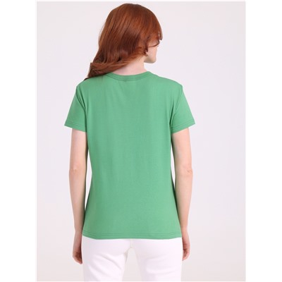 футболка 1ЖДФК2657001; ярко-зеленый257 / Ваза на зеленом