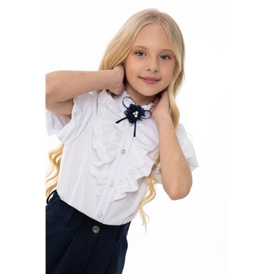 Белая школьная блуза, модель 06149