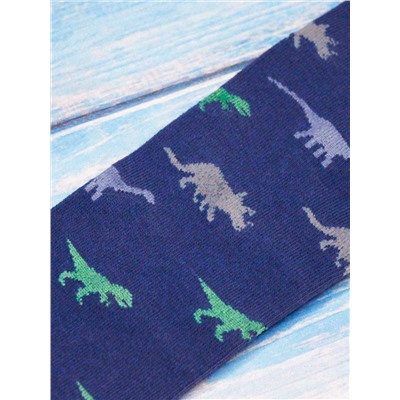 Динозавры, колготки детские джинс/110-116