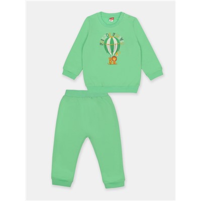 CSBB 90235-37-392 Комплект для мальчика (джемпер, брюки),зеленый