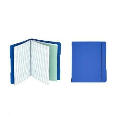 КС-Тетрадь со сменным блоком 48л х 2 клетка пластиковая обложка на резинке съемная "DoubleBook. Синий" ТПДБ596127 Эксмо {Китай}