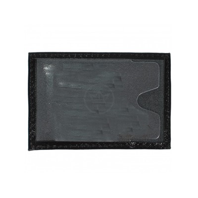Обложка пропуск/карточка/проездной Premier-V-41 натуральная кожа черный ладья (327)  199379