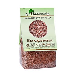 Лён коричневый