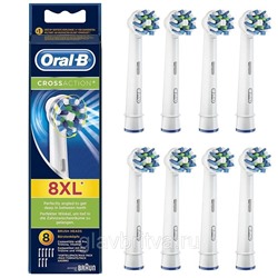 Насадка для электрической зубной щетки Oral-B BRAUN Cross Action, 8 шт.