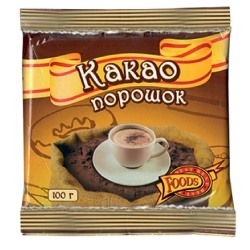 BEST  FOODS Какао-порошок 100 г в мягкой упаковке