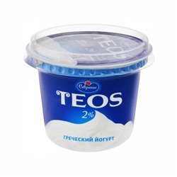 Йогурт Савушкин греческий ТЕОС 2% 250гр п/ст 1/6 Беларусь - Йогурт