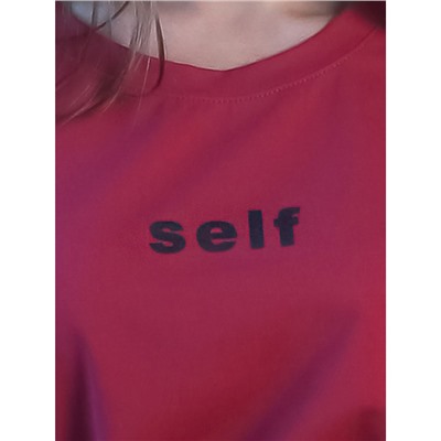 Платье женское self КЛП1455П5 бордовый