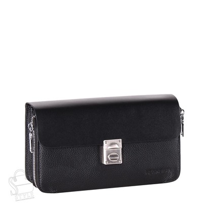 Клатч мужской кожаный 3509-2H black Heanbag