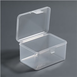Органайзер для хранения, с крышкой, 6,5 × 12 × 9 см, цвет прозрачный