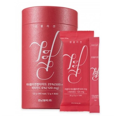 Gyeol / ПИТЬЕВОЙ КОЛЛАГЕН С ВИТАМИНОМ С COLLAGEN RED 120гр (2гр*60шт)