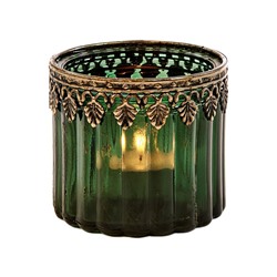 Стеклянный подсвечник под чайную свечу ЛАУБИ, 9 см, Goodwill