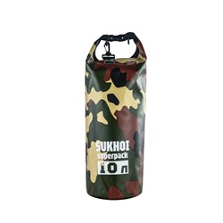 Непромокаемый рюкзак Sukhoi Superpack 10 л (камуфляж), - Проверенная герметичная скрутка с ребром жесткости обеспечивают абсолютную водонепроницаемость и удобство закручивания, защиту и оптимальный объем упаковки №46