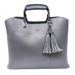 Женская кожаная сумка RUTH CLASSIC. Светло-серый