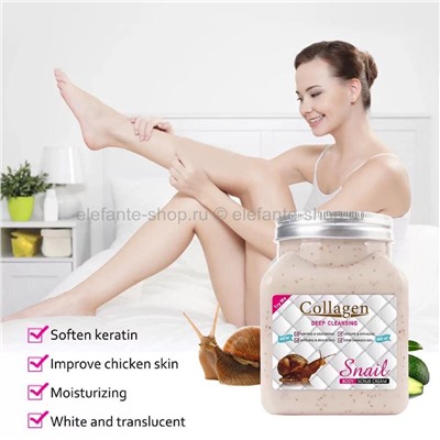 Крем-скраб с коллагеном и улиткой Snail Collagen Deep Cleansing, 500 мл