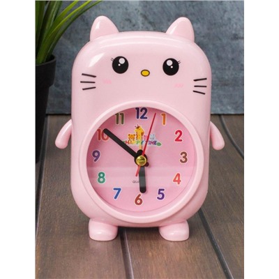 Часы-будильник «Smart cat», pink (14,5х10,5 см)