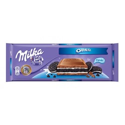 Гигантская плитка шоколада Milka Oreo с печеньем 300 гр