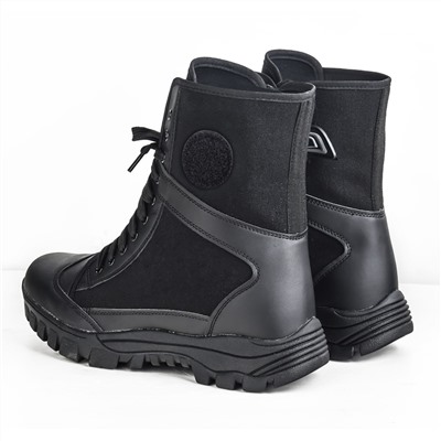Демисезонные тактические ботинки Canvas Leather Breathable Military Tactical, - Водонепроницаемые походные ботинки для различных типов местности и климата. Идеально подходят к летнему и весенне-осеннему периоду. Мягкая дышащая подкладка, защищенный носок, нескользящая подошва №697