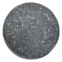 Круглый коврик ЛАПША - серый Диаметр 100 см