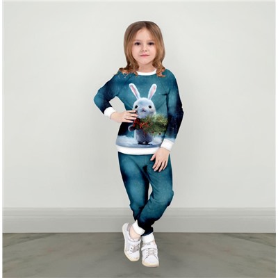 Детский костюм со свитшотом Новогодние зверушки 6