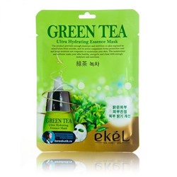 e`kel Маска-салфетка для лица "Зеленый чай" / GREEN TEA Ultra Hydrating Essence Mask