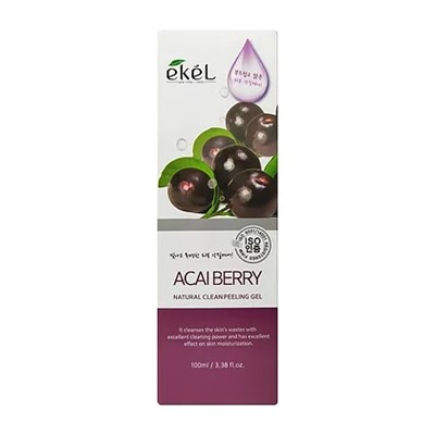 Пилинг-скатка с экстрактом ягод асаи - EKEL Acai Berry Clean Peeling Gel 100 ml