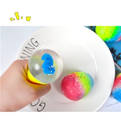 Мялка - антистресс «Colorful dinosaur egg», mix