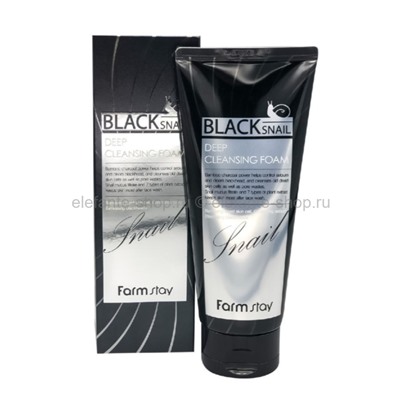 Пенка для умывания FarmStay Black Snail Deep Cleansing Foam 180ml (51)