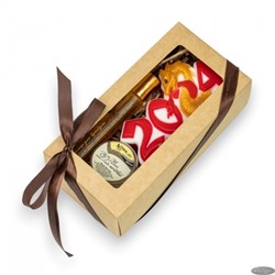 ChocoLatte Подарочный набор №24 (мыло новогоднее 2024, маслице для кутикулы и воск для ногтей), ТМ Сhocolatte
