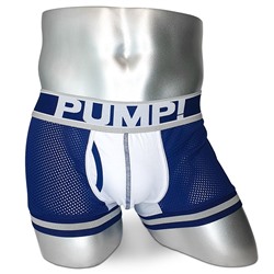 Мужские боксеры PUMP темно-синие в сеточку PMP1