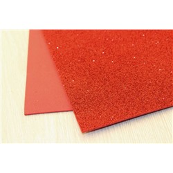 Фоамиран EVA глиттерный (красный), 2мм (20*30см) упак.10шт
                        							В наличии