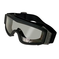 Стрелковые очки (черные), - Оснащены удобным эластичным ремнем, регулируемом по длине. Толщина линз - 2.2 мм. Соответствуют стандартам защиты от попадания осколков по касательной, камней и случайных предметов №202