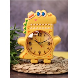 Часы-будильник «Funny crocodile», yellow