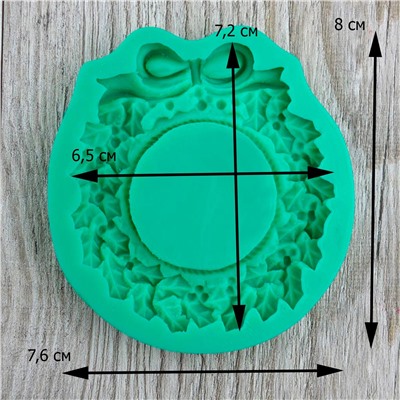 Силиконовый молд Новогодний венок