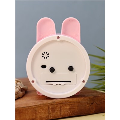 Часы-будильник "Bunny", pink (13,5х10,4 см)