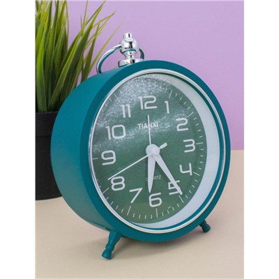 Часы-будильник «Loft», green (15,5х15,5 см)