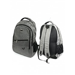 Рюкзак SAL-68129,  молодежный,  3отд,  1внутр+3внеш.карм,  серый 261835