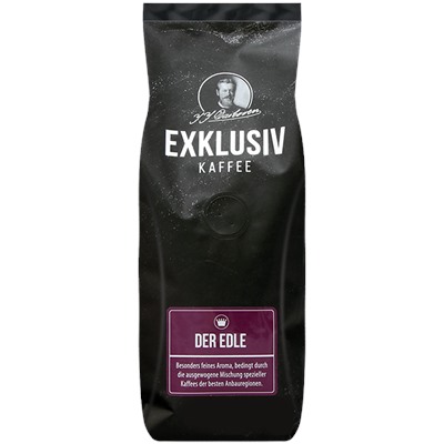 Кофе EXKLUSIV Kaffee Der EDLE Зерно 250 гр., 100% Арабика (Закончился срок годности 08/2023)