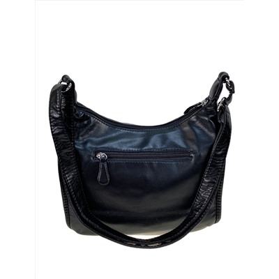Женская сумка из искусственной кожи , цвет черный