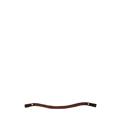 Налобник Волна, лента, кожа, 15 мм, 40 см, коричневый, КС107к