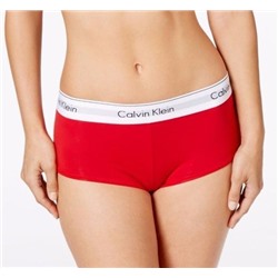 Женские шортики Calvin Klein красные с белой резинкой B054