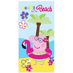 Махровое полотенце «Свинка Пеппа Пляж», размер 60x120 см